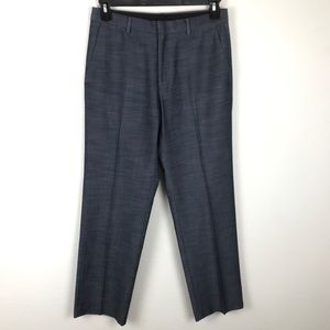 Calvin Klein Men's Dress Pants Dark Gray Mid Rise